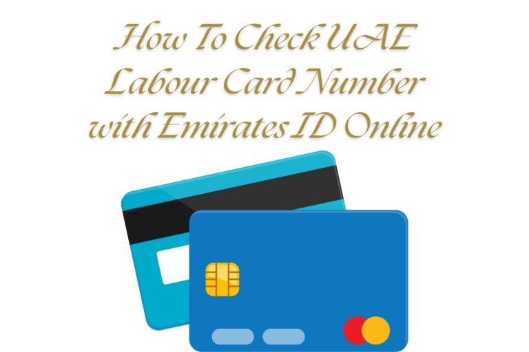 How To Check UAE Labour Card Number with Emirates ID Online